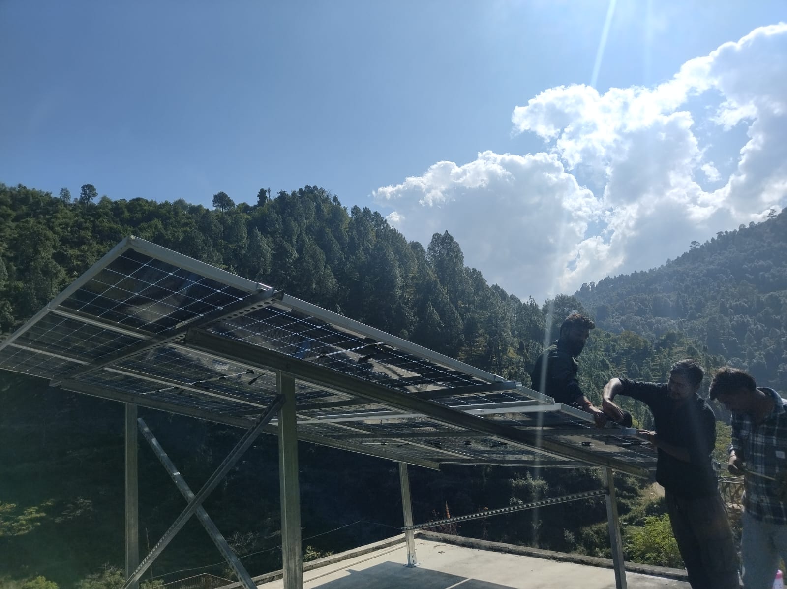 Hill Area Solar Installation